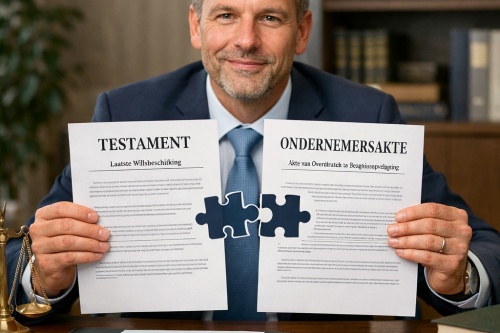 TESTAMENT EN ONDERNEMINGSAKTEN: ZORG DAT ZE OP ELKAAR AANSLUITEN